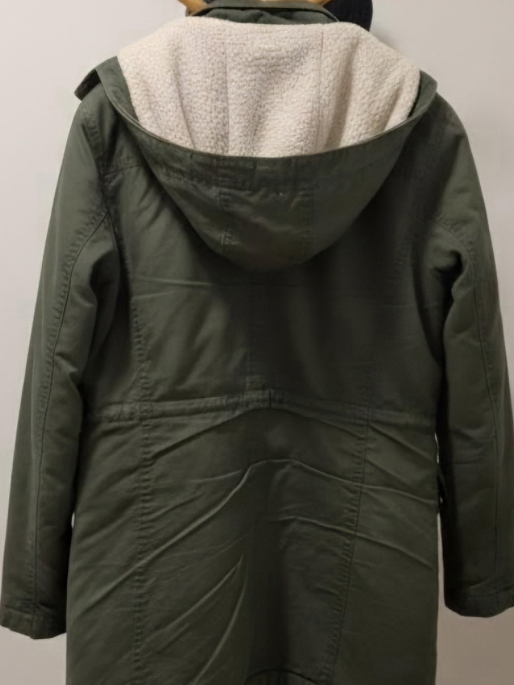 🟡GAP Olive Sherpa-Lined Hooded Utility Jacket - Picture 2 of 5